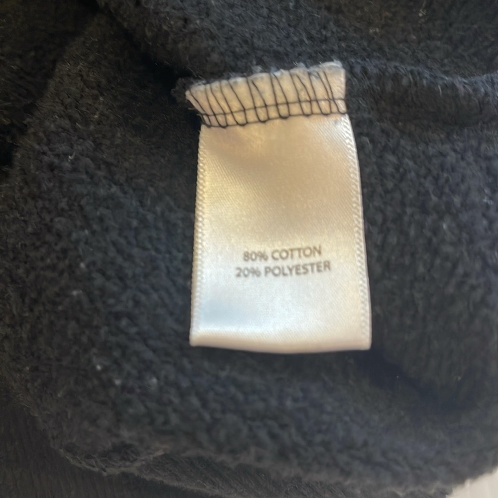 Like New! Black Cotton Blend Hoodie - Picture 7 of 7